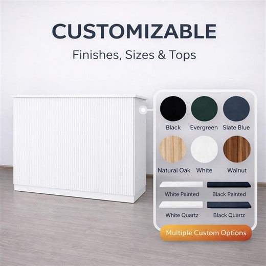 Custom Cora Tambour Reception Desk - Etsy