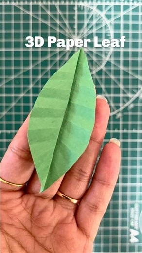 How to make 3D Paper Leaf in 2 minutes #trending #diy #viral #paper #craft #shorts #leaf #art #easy