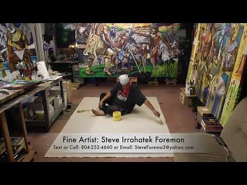 How to PVA Size a Large Canvas