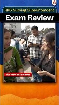RRB Nursing Superintendent Exam Review LIVE | Centre से Analysis & Expected Cut Off #rrbns