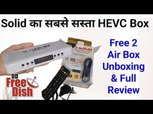 Solid 6165 New HD Free To Air Set Top Box Unboxing And Full Review