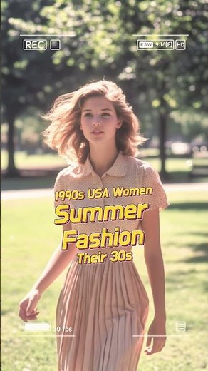 1990s USA Women’s Summer Fashion in Their 30s | Timeless Vintage Style ✨