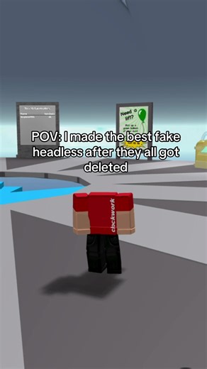 The only working fake headless!! #fyp #roblox #headless #fakeheadless #tutorial