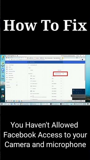 You Haven't Allowed Facebook Access to Your Camera and Microphone #Shorts