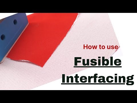 HOW TO Fuse/Use/Attatch Fusible Interfacing/Gum Stay with Fabric Easy for Beginners / TheVeronicaO