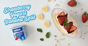 1.4K reactions · 45 shares | What a good way to start your week with our yogurt banana split twist! | Nestlé Yogurt | Facebook