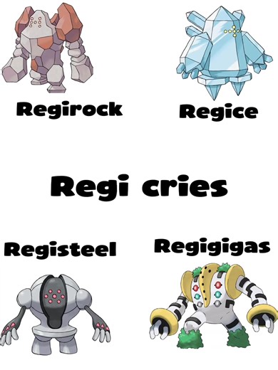 #regirock #regice #registeel #regigigas #pokemon