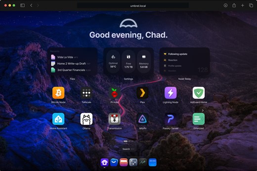 UmbrelOS - A Debian-based personal home cloud OS with a slick user interface - CNX Software