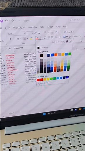 How to change font colour in excel #shorts #trending #viral #youtubeshorts #excel #tutorial #tech