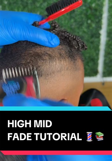 HIGH MID FADE TUTORIAL 💈📚 | Mid Fade Tutorial