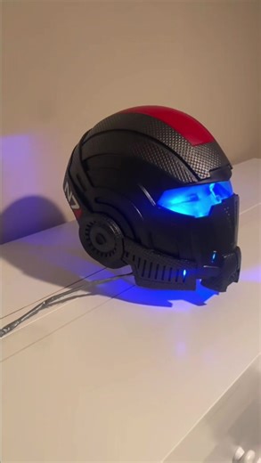 3D printed a Commander Sheppard helmet from Mass Effect! Pt. 2 of 2 #3dprinting #3dprinted #Do3d #masseffect