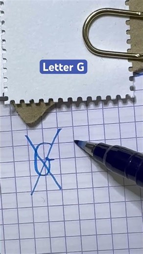 How I write letter G, my handwriting