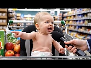 Funny Baby Interview – 1-Month-Old Answers Reporter Questions 😂 | Baby Talk Comedy Shorts”