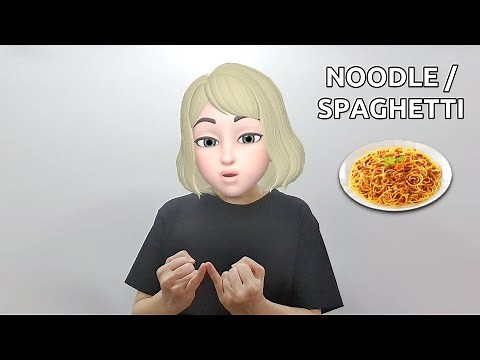 American Sign Language (ASL) Lesson: Noodle / Spaghetti
