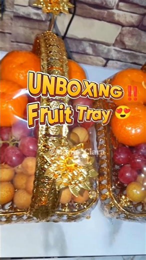 UNBOXING FRUIT TRAY 🍇🍊 #unboxing #fruittray #nampan #buah #iburumahtangga #shorts