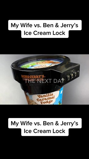 Ice Cream Lock Battle: My Wife vs. Ben & Jerry's
