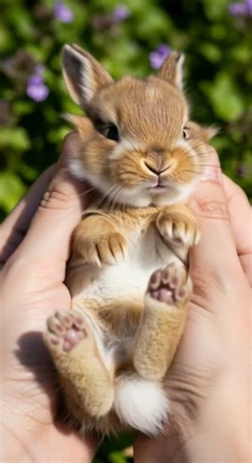 Baby Bunny Squeaks Tiny Sounds You Cant Miss #rabbit #aigenerated #pets