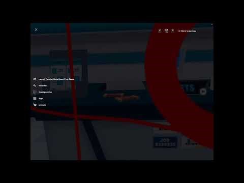 Playing job simulator on my Meta quest