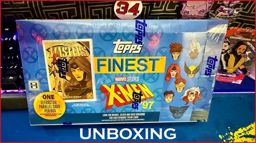 2025 Topps Finest X-Men '97 factory sealed hobby box unboxing