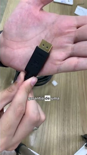 Cabo Displayport 1.2 de áudio e vídeo blindado de 3 metros #pc #tecnologia #gamer