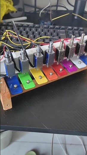 DIY Solenoid Xylophone #arduino | Electromagnetic Music Machine #shorts