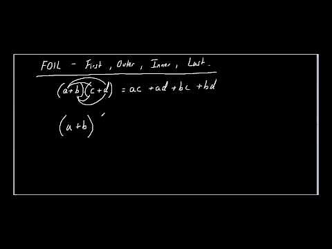The FOIL method simplified - First, Outer, Inner, Last