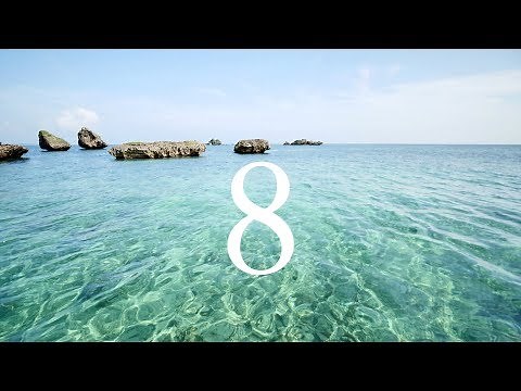 【世界で一番綺麗な海と波の音8時間】宮古・神の島のさざなみ・パワースポット自然音【勉強 睡眠 作業 瞑想 ASMR】Waves Sound Caliming miyakojima