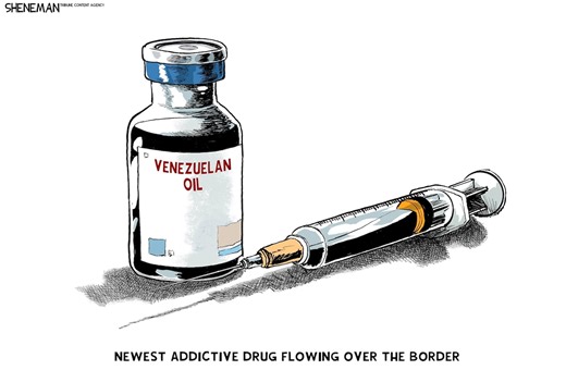 Editorial cartoons for Jan. 11, 2026: Venezuela oil push, targeting Greenland, Walz under fire