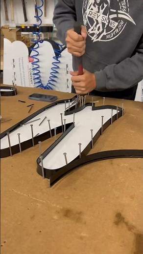 Channel letter trim cap making