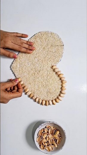 Wall Hanging Craft Using Rice and pista Shells #shorts #ytshorts #trending #homedecor #ideas #viral
