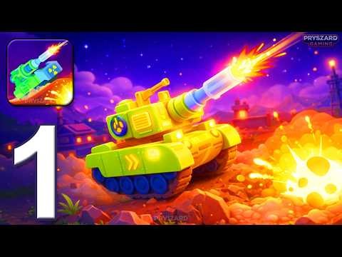 Tank Stars - Gameplay Walkthrough Part 1 - 2 New Tanks Tank Battle Battlefield (iOS, Android)