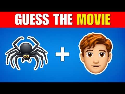 Guess the Movie by Emoji 🎬🍿 | 50 Movie Emoji Puzzles Challenge