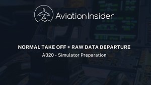 A320 Sim prep - Normal take off + raw data departure