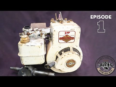 1974 Briggs & Stratton 3HP Motor Restoration [Part 1 of 2]