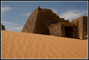 Meroe Pyramid Ruins, Sudan.