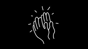 Scribble Hand Clapping Animation Black White Stock Footage Video (100% Royalty-free) 1085920376 | Shutterstock