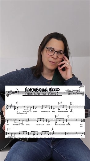 Lauren Bateman on Instagram: "This quick guitar tutorial covers the core chords and groove to help you sound musical without overcomplicating things. A great song for building feel and dynamics. #NorwegianWood #TheBeatles #SongTutorial #LaurenBatemanGuitar #7LevelGuitarSystem #GuitarEnthusiast #LearnGuitar #GuitarPlayer #LearnGuitarOnline #OnlineGuitarcourse #GuitarMadeFun #GuitarChallenges #GuitarSongs #LearnToStrum #GuitarTeacher #OnlineGuitarteacher #AcousticGuitarsongs #PlayGuitar #AcousticG