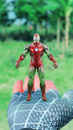 Spider Man vs Iron Man #spiderman #funnyvideo #shorts