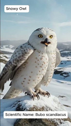 Snowy Owl Real Sound 🦉❄️ | Bubo scandiacus #birds #naturesvoice #naturevideo