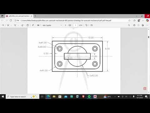 AutoCAD Practice Exercise #2 | Draw Like a Pro (Beginner Tutorial)