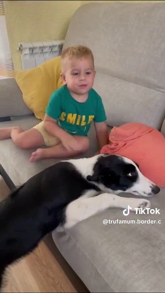 Momentos tiernos de Trufi y Mateo de bebés
