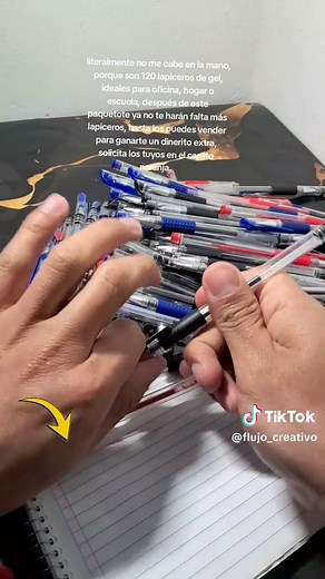 120 Lapiceros de Gel para Oficina y Escuela