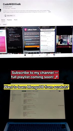 Comment if you want to learn mongodb from scratch #mongodb #mongodbtutorial #coding
