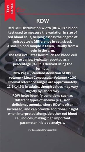 Red Cell Distribution Width (RDW)
