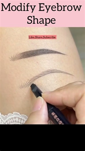 learn how to draw perfectly eyebrows shape #ytshorts #microblading #eyebrowshaping