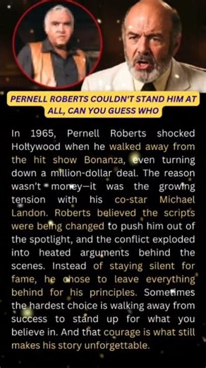 Pernell Roberts Couldn't Stand Him At All, Can You Guess Who #shorts