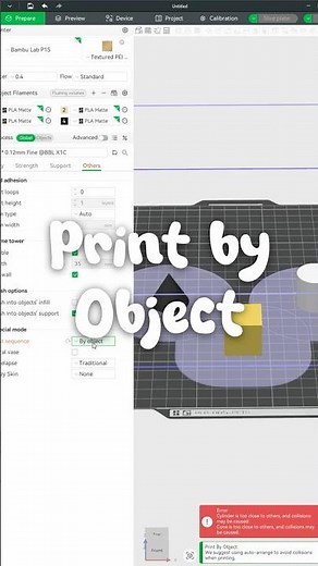Printing 'By Object'