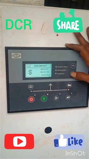 🙏part-2 How to see Load, Current Voltage in Generator Panel Board #electrical #power #shorts #viral