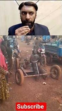 Homemade Car with Bike Engine Creative Build by an African Inventor #shorts