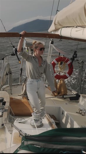 SailingMagicCarpet on Instagram: "We had such a fun downwind sail yesterday. The boat sails wonderfully, so solid and stable. In conditions like these I probably would’ve been sea sick on Magic Carpet I. She was a much smaller and lighter boat, and the waves tossed her around quickly. But on Magic Carpet II, I was even able to read while Aladino steered. This isn’t to say that I’ll never get seasick on this boat, but I think I will get seasick less often, and that’s exciting, #sailing"